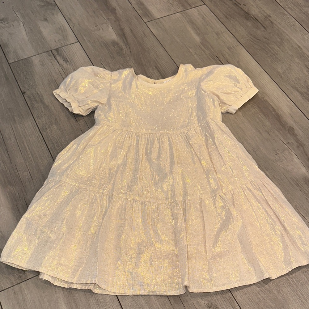 Cat & Jack Sparkling White Kids Dress
